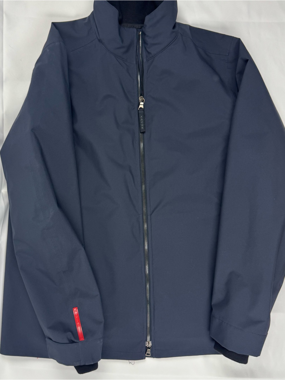 Prada Men's Navy SGV730 Jacket Gore-Tex Size 52